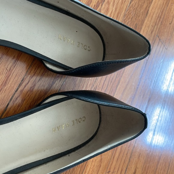 Cole Haan Black Bambra Skimmer D'Orsay Ballet Flats W07606 Sz 9 - Picture 3 of 5
